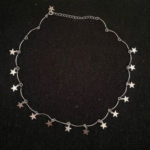 925 Sterling Silver Starts Necklace